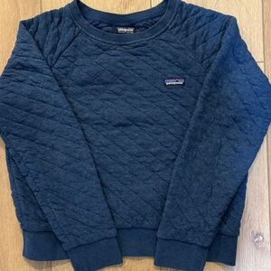 Patagonia women’s Navy Quilted Crewneck Sweater